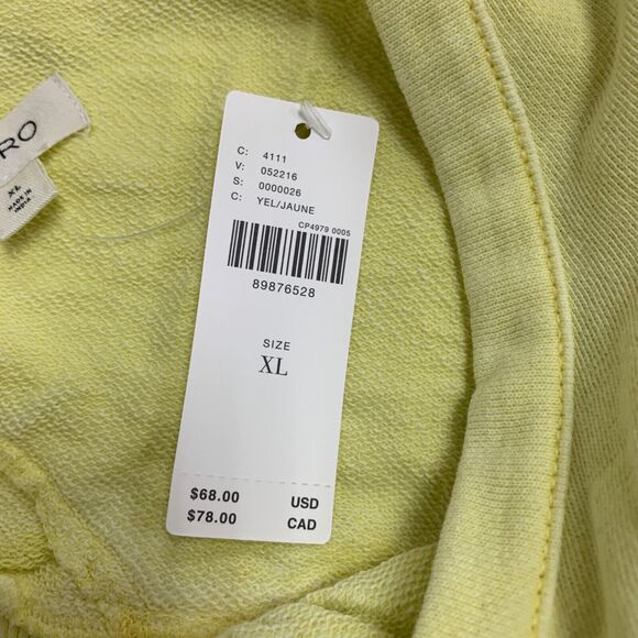 Pilcro Sweatshirt Womens XL Buttercup Crop Open Back Long Sleeve Anthropologie - Picture 11 of 15